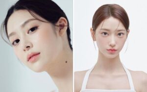 Trang điểm má cà chua, mắt ánh nhũ thịnh hành