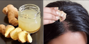 Gội đầu bằng gừng tươi